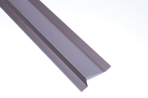 Планка ветровая фронтонная оцинкованная c полимерным покрытием 0,45мм RAL 3005 фото 2