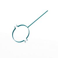 Крепление водосточный трубы сварное оцинкованное порошок ф90х10х250мм RAL 5018
