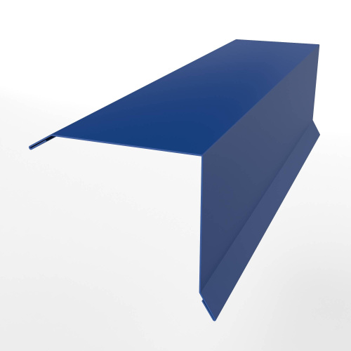 Планка примыкания нижняя для кровли оцинкованная с порошковым покрытием 0,45мм ширина менее 625 мм RAL 5005