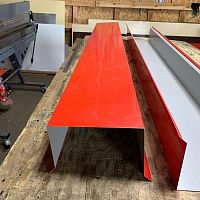 Планка примыкания для мягкой кровли оцинкованная с порошковым покрытием 0,45мм RAL 5005