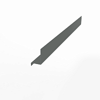 Планка примыкания боковая оцинкованная с порошковым покрытием 0,45мм ширина менее 625 мм RAL 7005