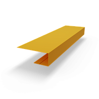 J профиль RAL 1033 оцинкованный c порошковым покрытием 0,45мм