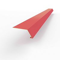 Карнизная планка RAL 3017 оцинкованная c порошковым покрытием 0,45мм