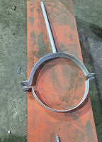 Крепление водосточный трубы сварное оцинкованное ф90х10х250мм