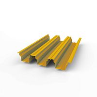 Профнастил оцинкованный с полимерным покрытием полиэстер Н114 buildstor 0,8х646мм RAL 1004 Жёлто-золотой