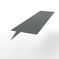 Планка карнизная оцинкованная с порошковым покрытием 0,45мм  RAL 7005