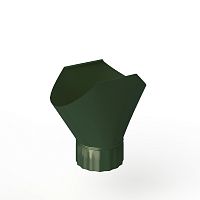 Воронка желоба оцинкованная накладная порошок ф180мм RAL 6020