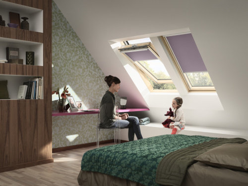 Окно мансардное дерево, лак ручка снизу Velux GLL FK06 1061B Дизайн WoodLine 66*118см фото 13