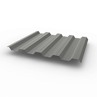 Профнастил НС44 (RAL 9007) 0,6х1047мм оцинкованный, с полимерным покрытием (Полиэстер)