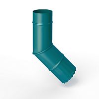 Колено водосточное оцинкованное порошок ф120мм RAL 5021