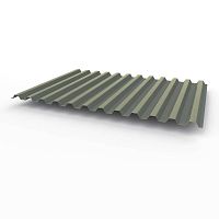 Профнастил оцинкованный с полимерным покрытием С21 Grand line Optima 0,45х1040мм RAL 7005