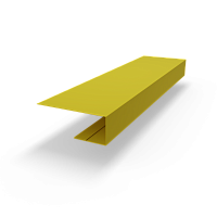 J профиль RAL 1012 оцинкованный c порошковым покрытием 0,45мм