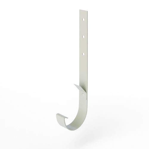 Крепление желоба водосточного короткое c порошковым покрытием ф120x350мм RAL 9002