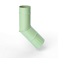 Колено водосточное оцинкованное порошок ф220мм RAL 6019