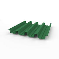 Профнастил Н60 (RAL 6001) 0,6х845мм оцинкованный, с полимерным покрытием (Полиэстер)