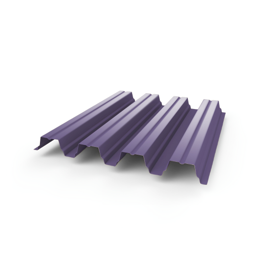 Профнастил Н75 - 0,8 (RAL 4005) с полимерным покрытием (полиэстер)