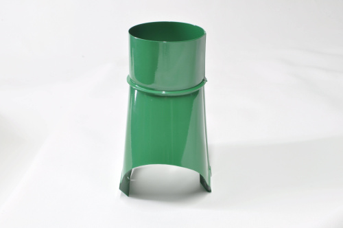 Воронка желоба оцинкованная накладная порошок ф180мм RAL 1014 Воронка желоба оцинкованная накладная порошок ф180мм RAL 1014