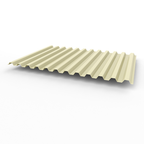 Профнастил оцинкованный с полимерным покрытием полиэстер С21 buildstor 0,7х1051мм RAL 1013 Жемчужно-белый