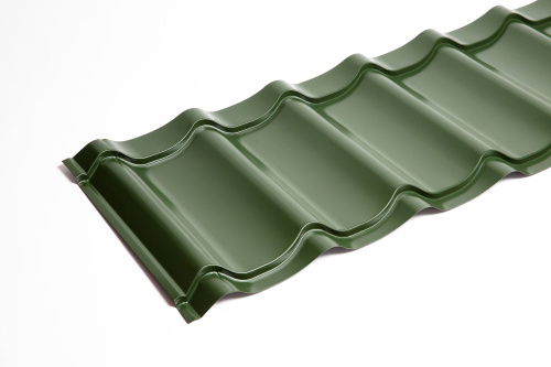 Металлочерепица Монтеррей классик оцинкованная с полимерным покрытием 0.4x1180мм  RAL 7004 фото 6