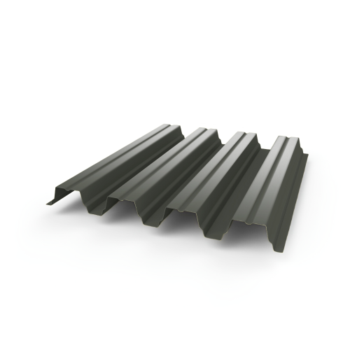 Профнастил Н75 - 0,65 (RAL 7009) с полимерным покрытием (полиэстер)