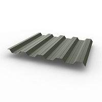 Профнастил НС44 (RAL 7023) 0,6х1047мм оцинкованный, с полимерным покрытием (Полиэстер)