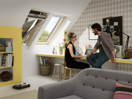 Окно мансардное дерево, лак ручка сверху Velux GZL MK06 1051 Комфорт WoodLine 78*118см фото 2