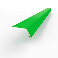 Карнизная планка RAL 6038 оцинкованная c порошковым покрытием 0,45мм