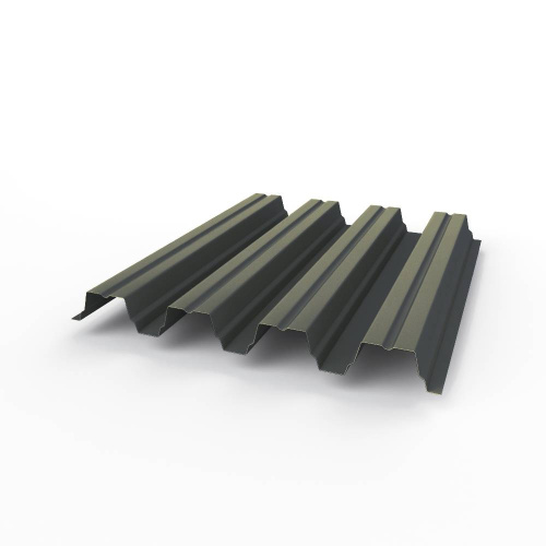 Профнастил оцинкованный с полимерным покрытием полиэстер Н75 buildstor 0,7х800мм RAL 7024 Графитовый серый