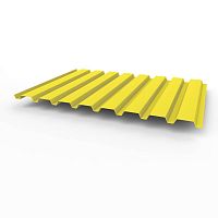 Профнастил оцинкованный с полимерным покрытием полиэстер С20 buildstor 0,7х1150мм RAL 1018 Цинково-жёлтый