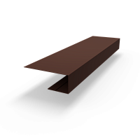 j планка RAL 8016 оцинкованная c порошковым покрытием 0,45мм