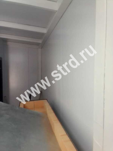 Стеновая трёхслойная сэндвич-панель трапеция 50мм 1190мм с видимым креплением минеральная вата Полиэстер Доборник фото 9