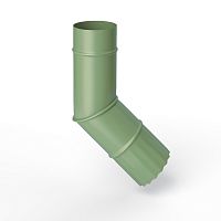 Колено водосточное оцинкованное порошок ф180мм RAL 6021