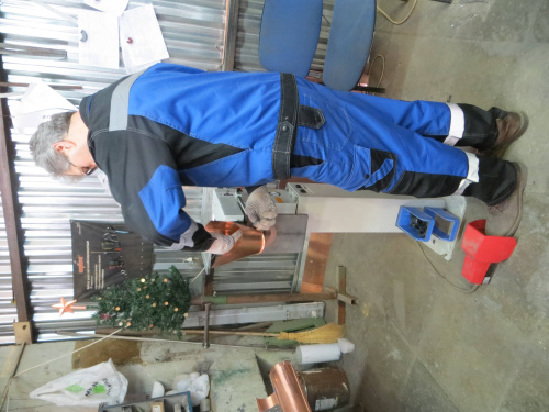 Воронка водосточного желоба медная накладная ф180мм