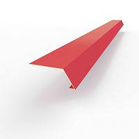 Карнизная планка RAL 3018 оцинкованная c порошковым покрытием 0,45мм
