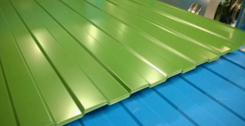 Профнастил оцинкованный с полимерным покрытием полиэстер С8 buildstor 0,4х1180мм RAL 6002 Лиственно-зелёный фото 2