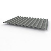 Профнастил оцинкованный с полимерным покрытием полиэстер С21 buildstor 0,6х1051мм RAL 7037 Пыльно-серый