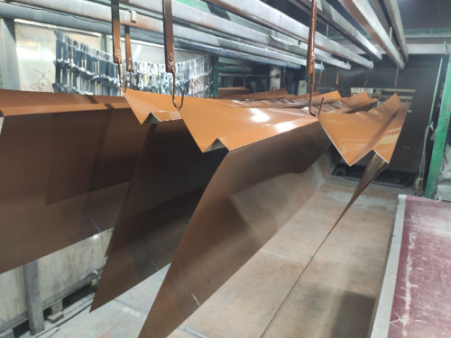 Парапет плоский RAL 8011 полиэстер 0,7 мм фото 2