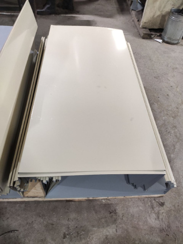 Парапет плоский RAL 1015 полиэстер 1,2 мм фото 3