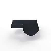 Угол 90 градусов водосточного желоба оцинкованный порошок ф120х400х400мм RAL 7021