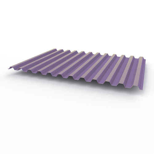 Профнастил оцинкованный с полимерным покрытием полиэстер С21 buildstor 0,5х1051мм RAL 4011 Перламутрово-фиолетовый Профнастил оцинкованный с полимерным покрытием полиэстер С21 buildstor 0,5х1051мм RAL 4011 Перламутрово-фиолетовый