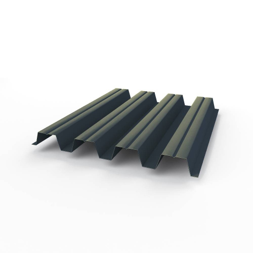 Профнастил оцинкованный с полимерным покрытием полиэстер Н57 buildstor 0,65х801мм RAL 5008 Серо-синий