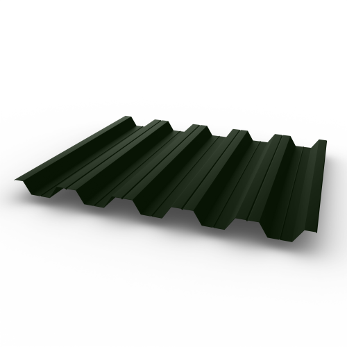 Профнастил НС35 - 0,7 - RAL 6007 оцинкованный, с полимерным покрытием (Полиэстер)