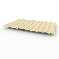 Профнастил оцинкованный с полимерным покрытием полиэстер С8 buildstor 0,45х1180мм RAL 1015 Светлая слоновая кость