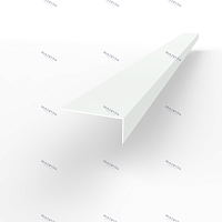Лобовая планка (RAL 9003) оцинкованная, с порошковым покрытием 0,45 мм
