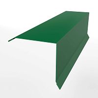 Планка примыкания нижняя для кровли оцинкованная с порошковым покрытием 0,45мм ширина менее 625 мм RAL 6029