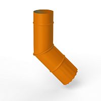 Колено водосточное оцинкованное порошок ф120мм RAL 2000