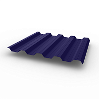 Профнастил НС44 (RAL 5022) 0,8х1047мм оцинкованный, с полимерным покрытием (Полиэстер)