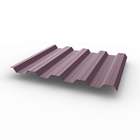 Профнастил НС44 (RAL 4009) 0,4х1047мм оцинкованный, с полимерным покрытием (Полиэстер)