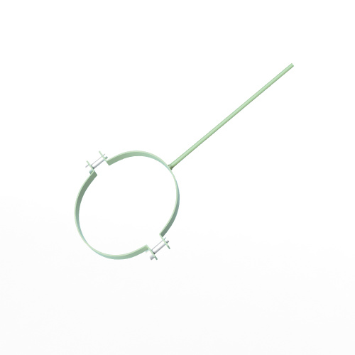 Крепление водосточный трубы сварное оцинкованное порошок ф180х10х250мм RAL 6019