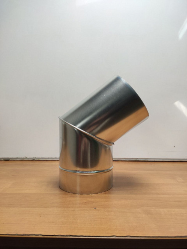 Колено сливное оцинкованное (отмёт) ф220мм фото 4